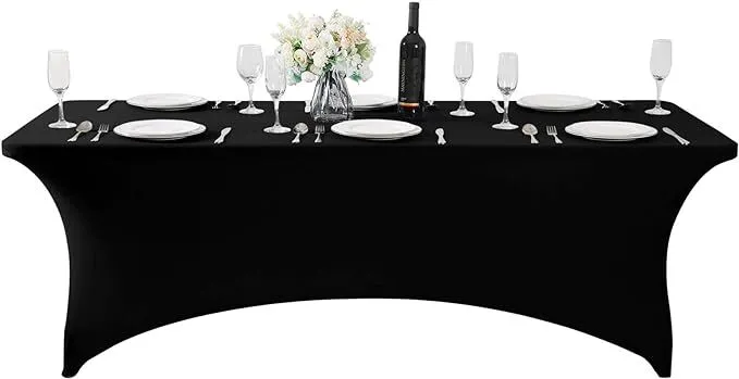 Rectangle Fitted Table Covers (5 Colors, 2 Sizes)