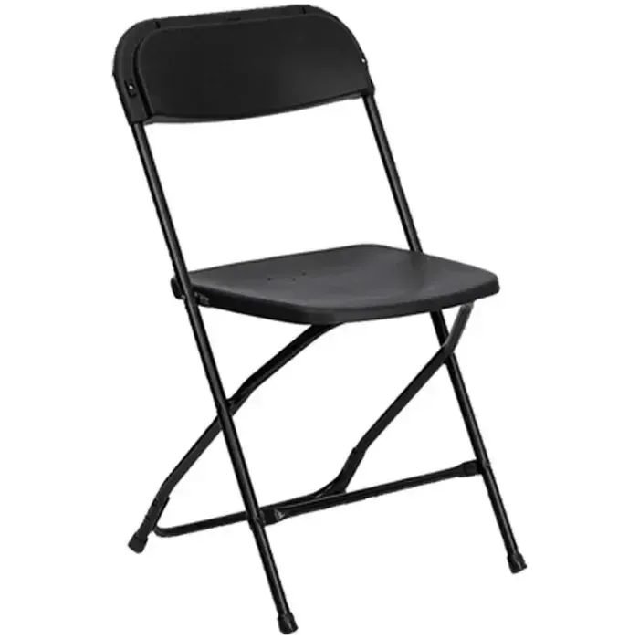 Black Plastic Folding Chair