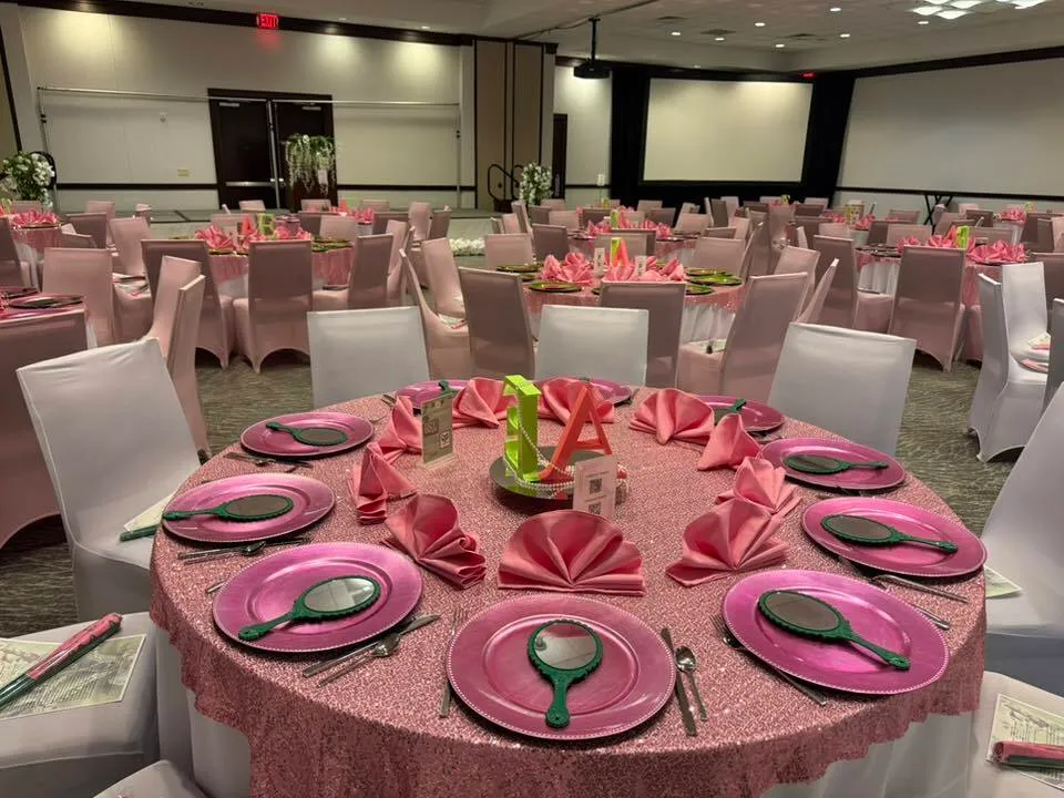 Spandex Fitted Banquet Chair Covers Pink - Reusable Stretch Slip-On Slipcovers