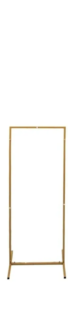 1 Gold Metal Frame Wedding Arch, Rectangular Backdrop Stand, Floral Display Frame 3.5ft