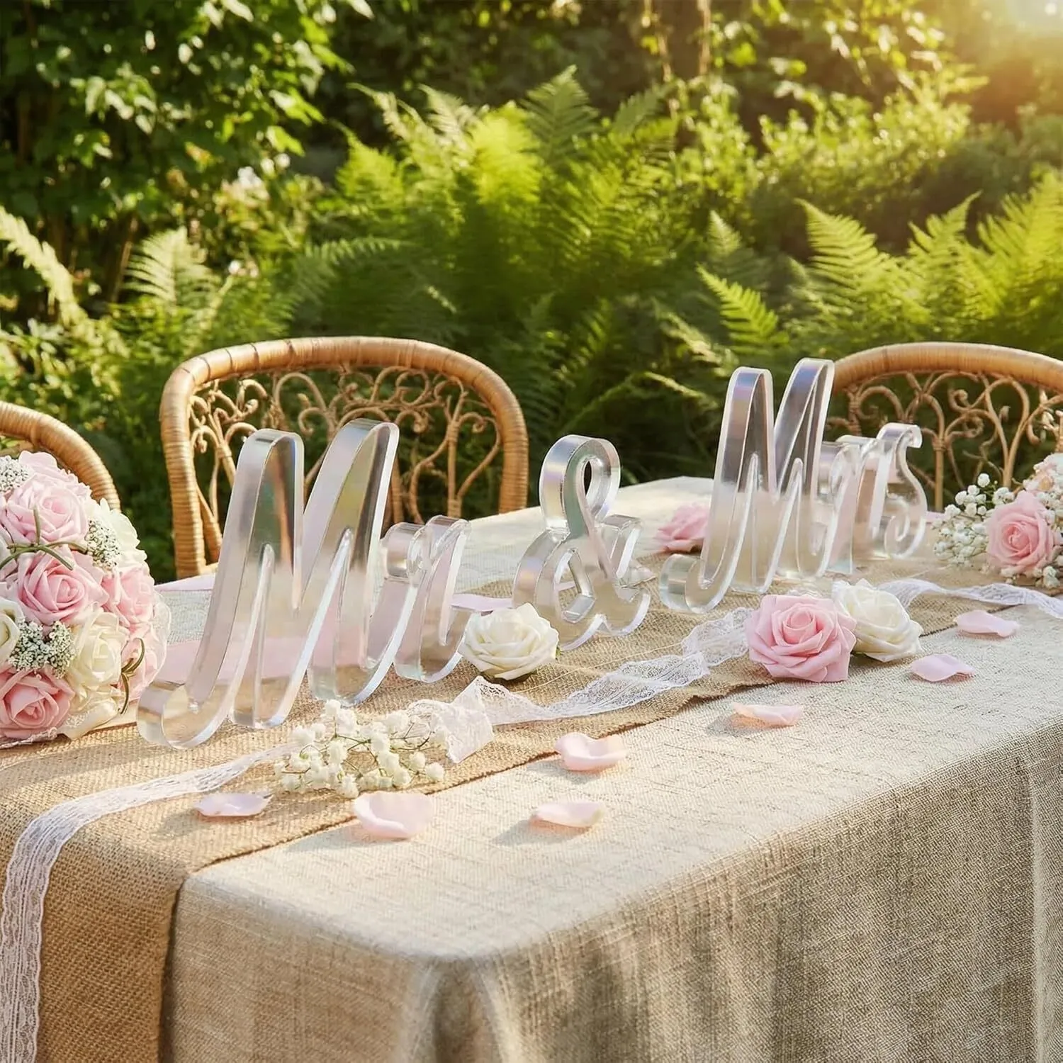 Mr & Mrs Sign for Wedding Table Decor