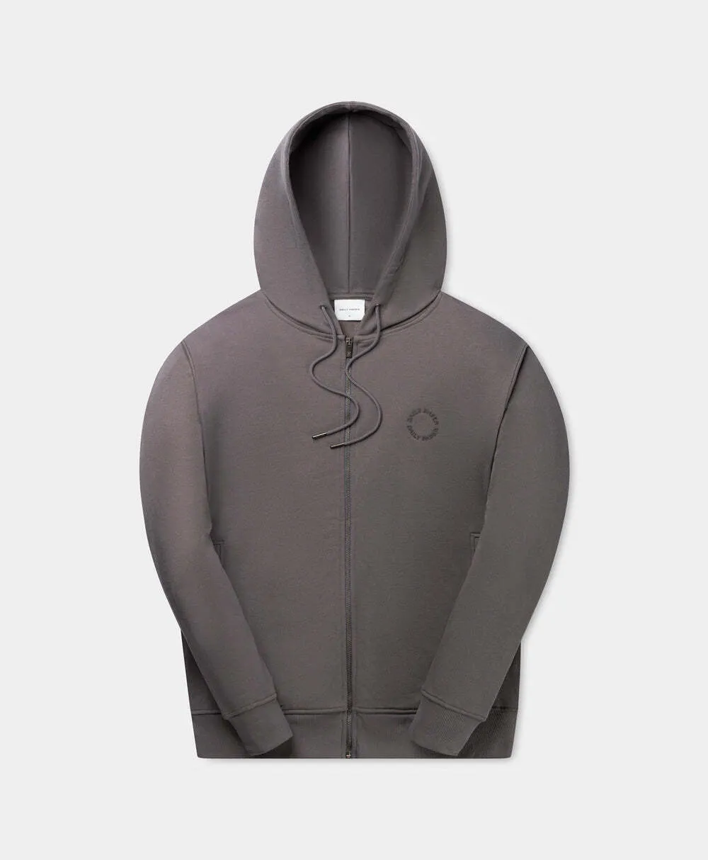 Daily Paper Rabbit Grey Orbit Zip Hoodie
