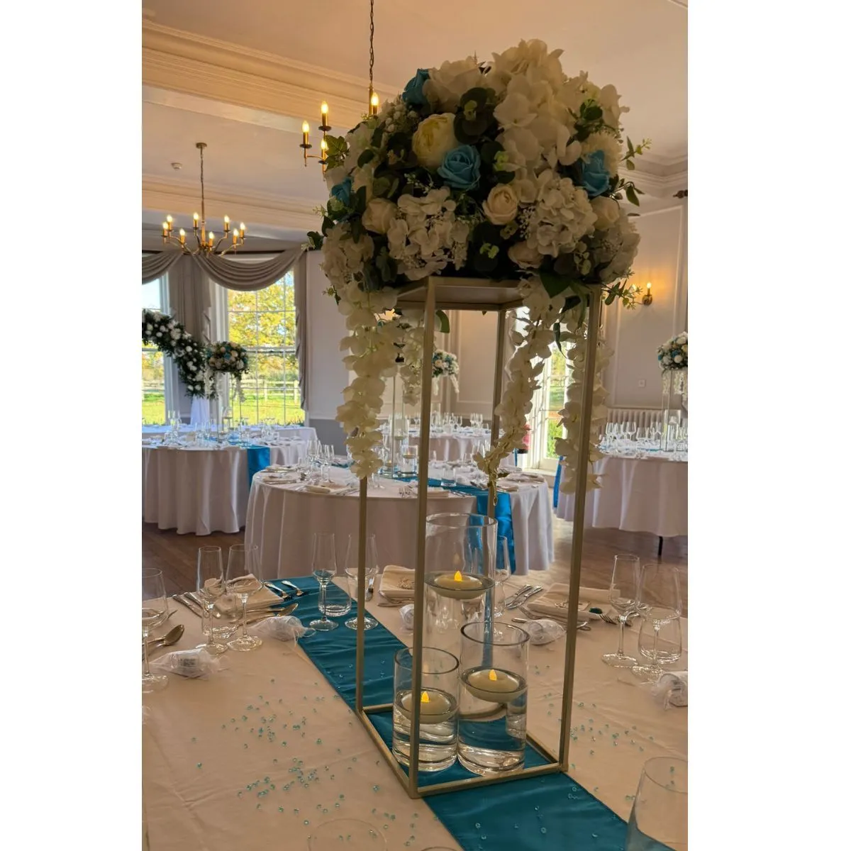 Turquoise Blue & White Table Display Bundle