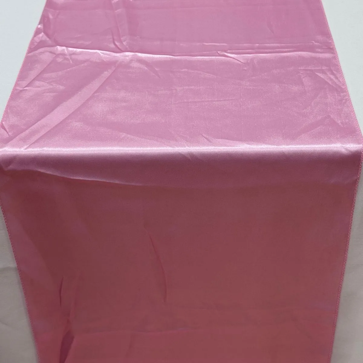 Pale Pink Satin Table Runner Hire