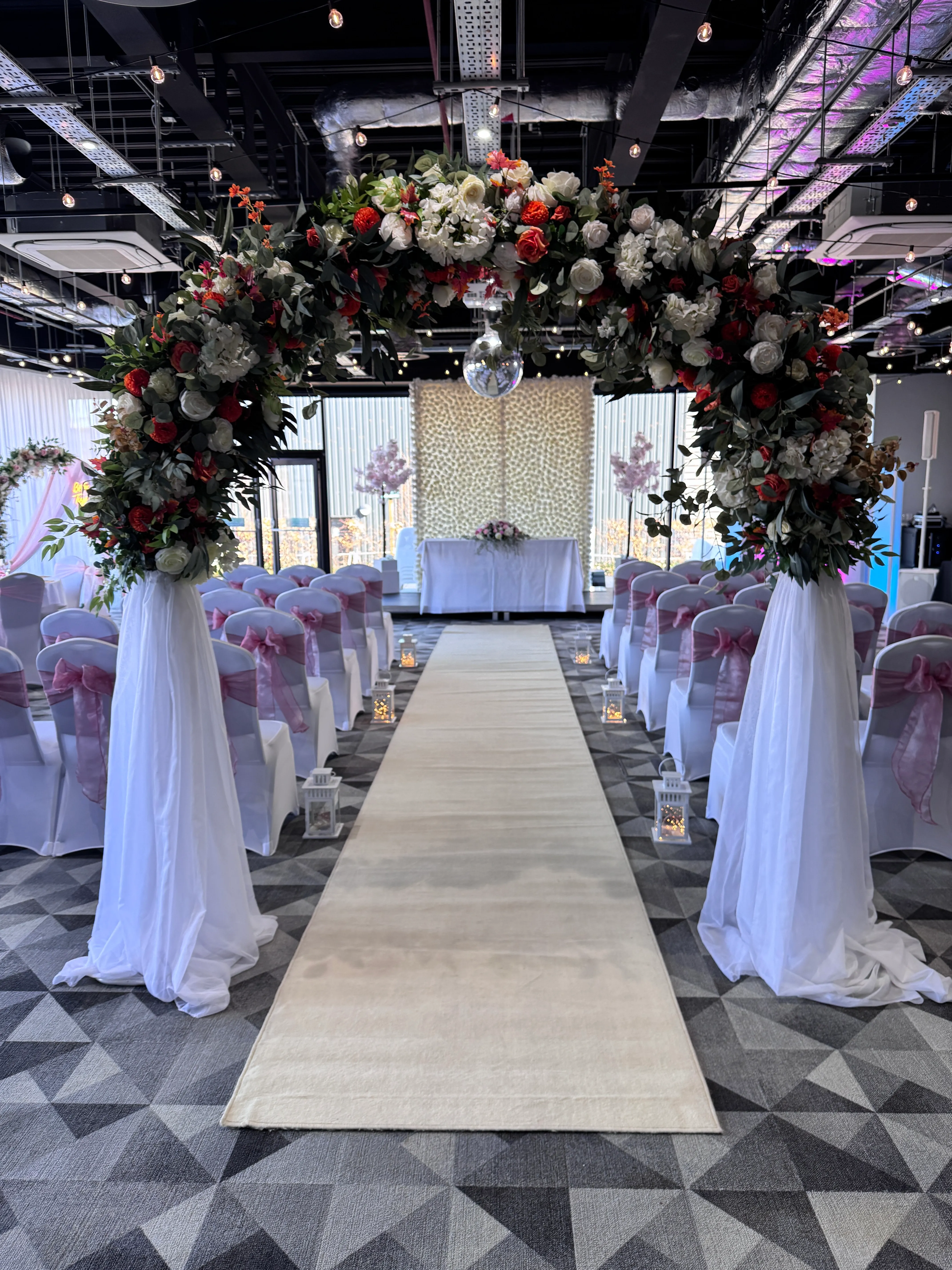 Autumn Fall Flower Arch