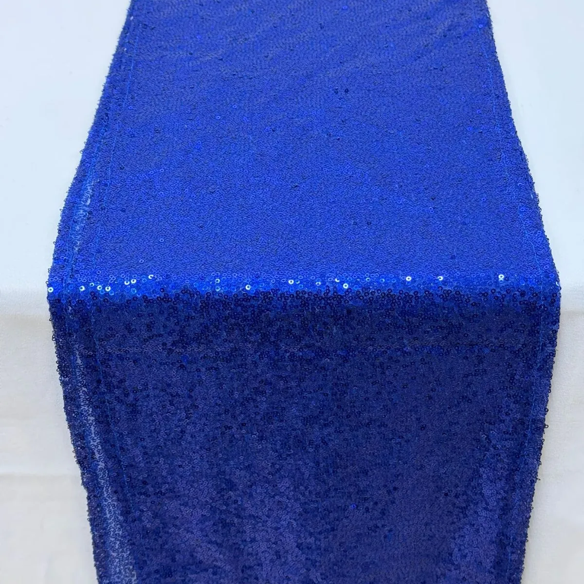 Royal Blue Sequin Table Runner Hire