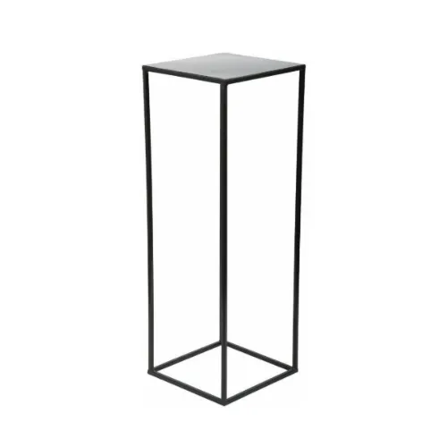80cm Tall  Black Metal Rectangular Flower Stand