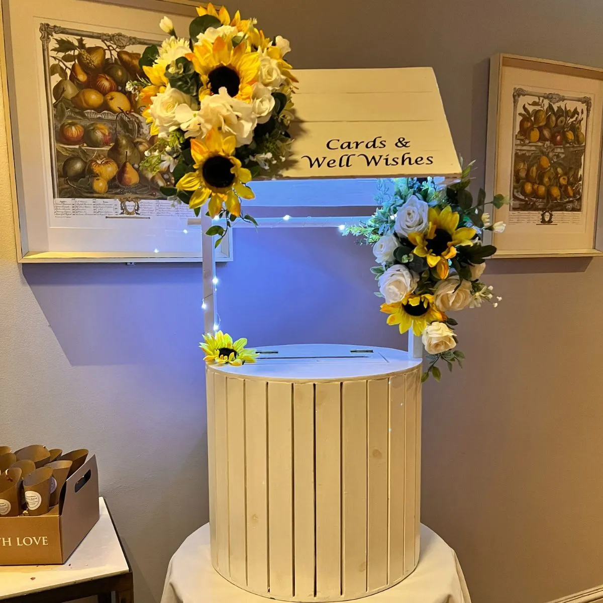 Wishing Well Personalised & Embelished With Flowers 