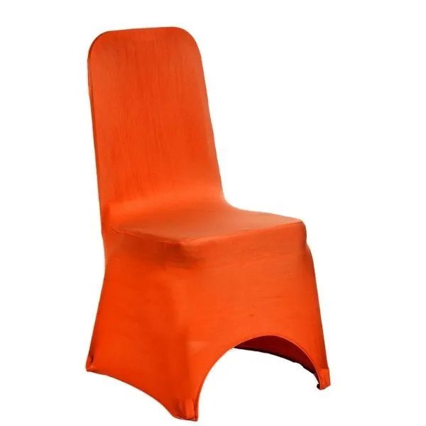 Orange Lycra Stretch Spandex Chair Cover Hire