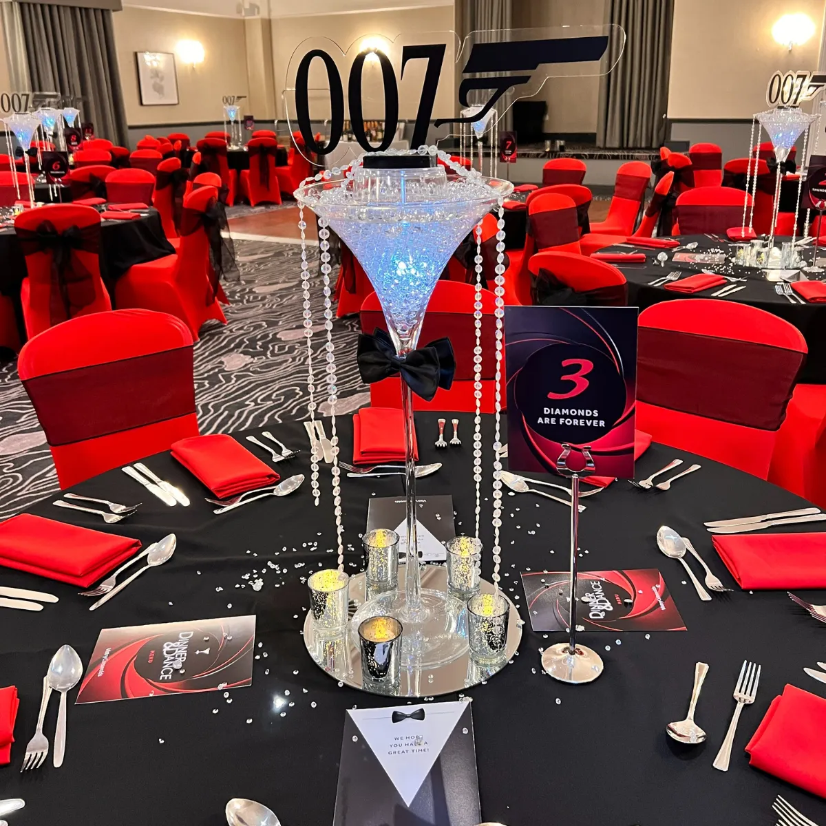 007 James Bond Table Centrepiece For Hire