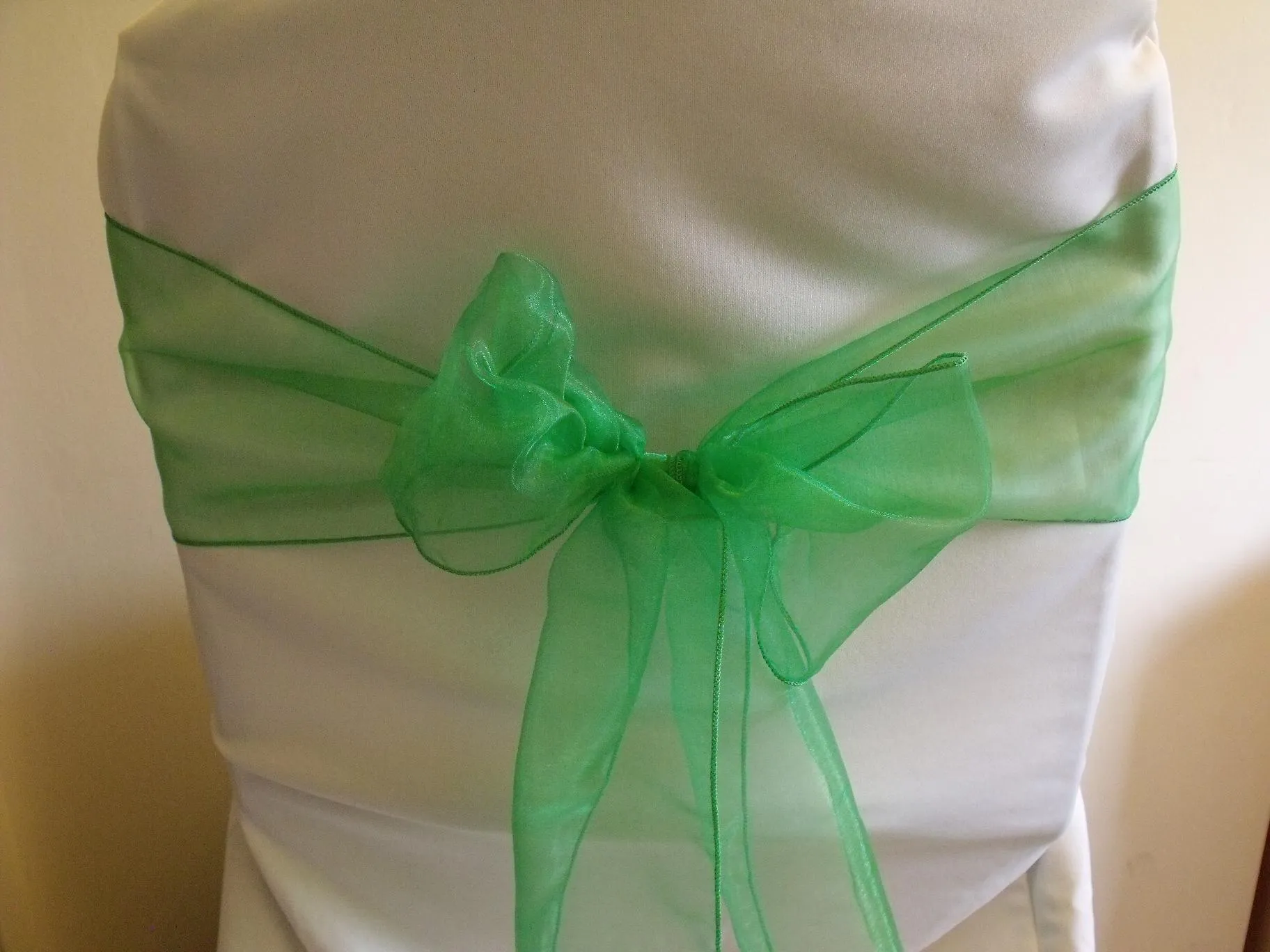 Apple Organza Chair Sash Hire