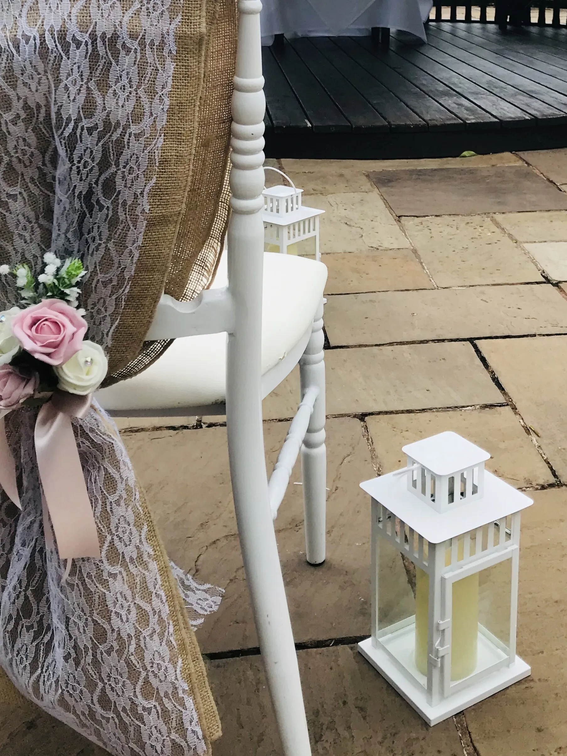 Small White Lantern Hire