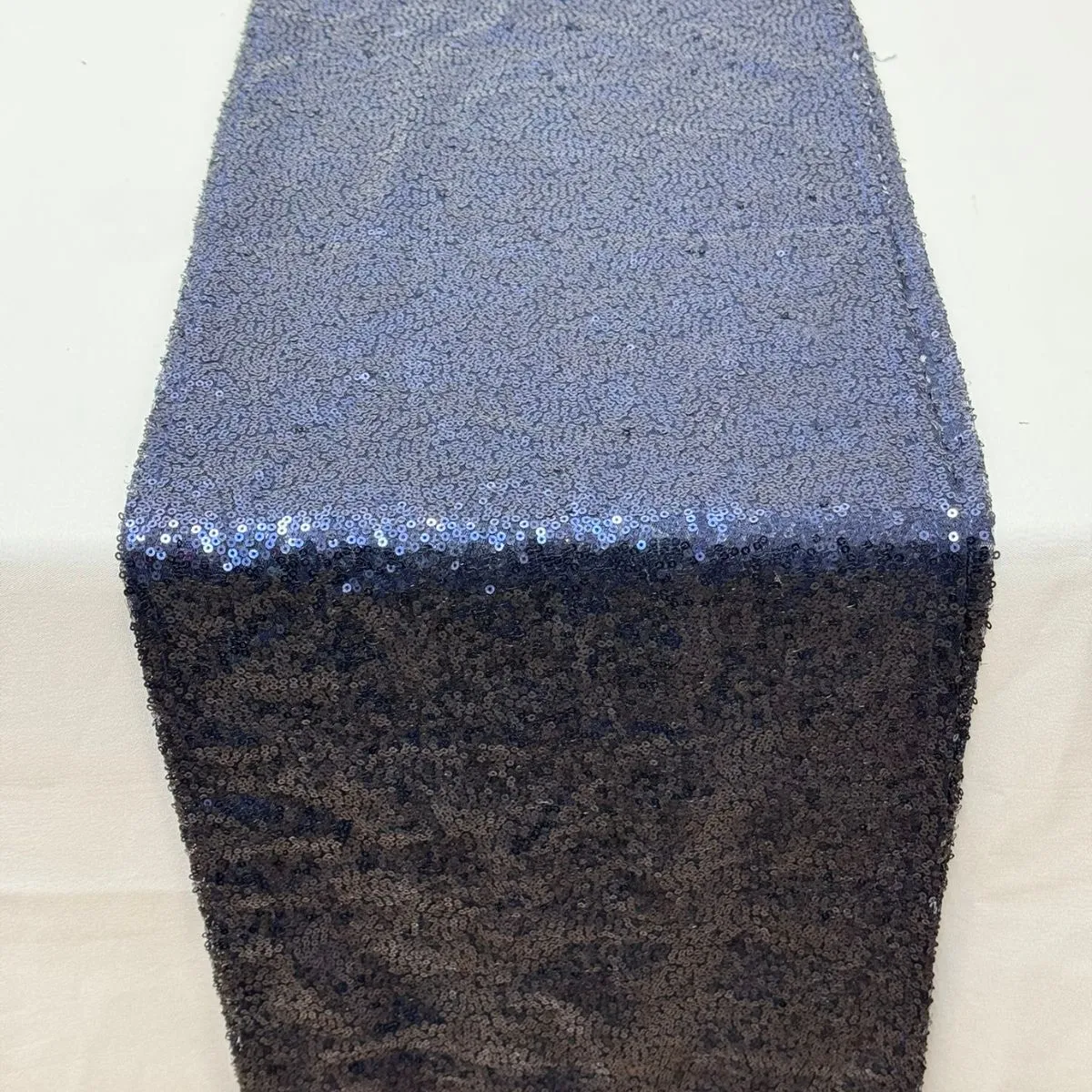 Navy Sequin Table Runner Hire