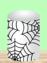 60cm Black & White Web Cake Cylinder Cover