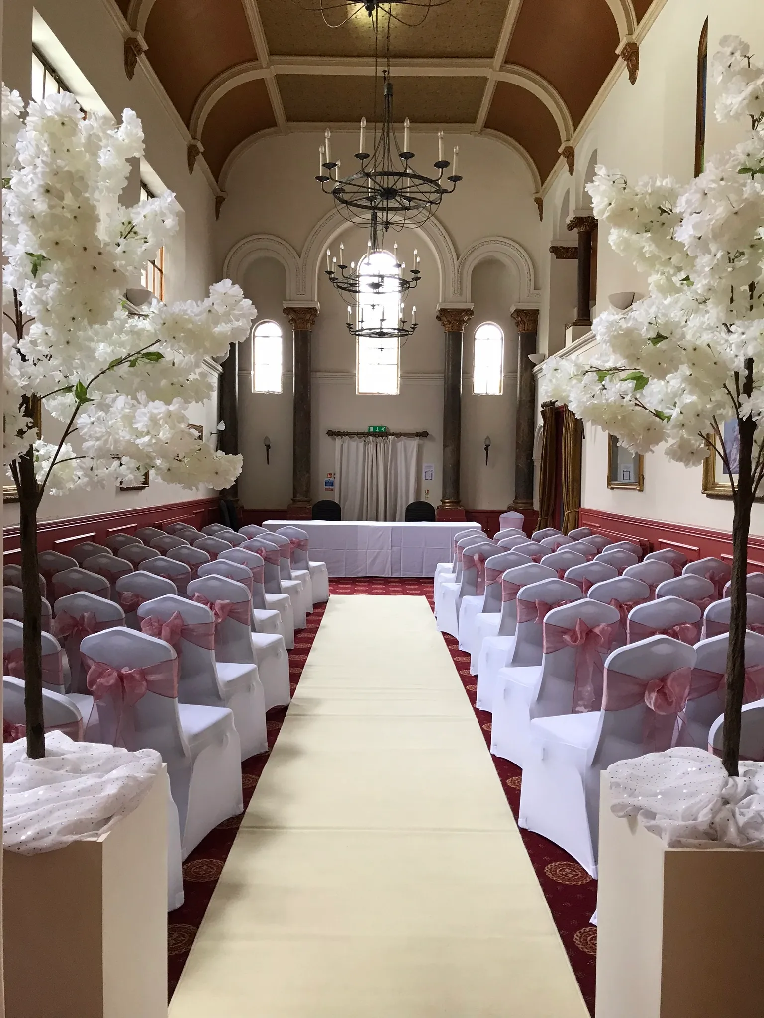 Large Cream Blossom Tree Hire