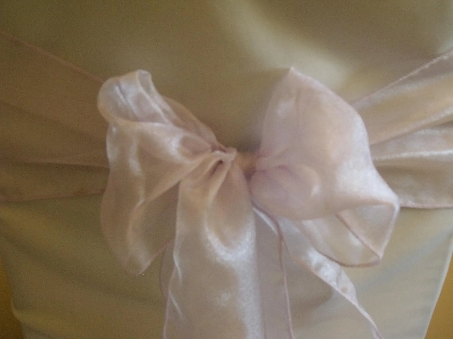 Light lilac Organza Chair Sash Hire
