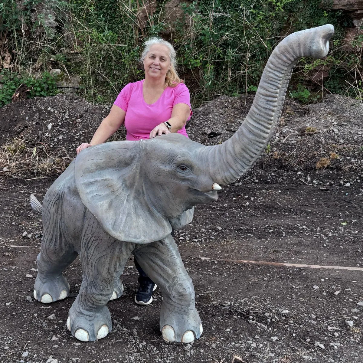 Small Jungle Elephant Statue For Hire