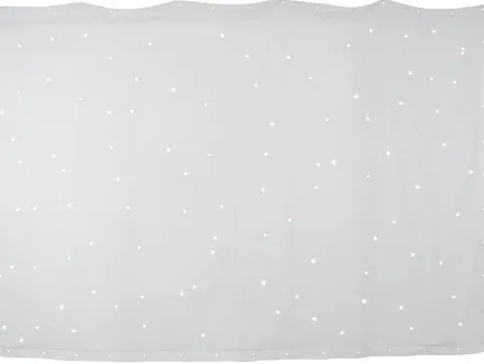 White Starcloth Backdrop