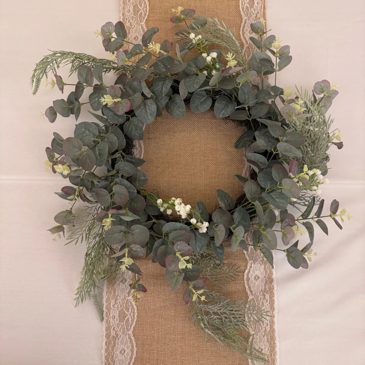 45cm Eucalyptus Wreath - Forested Green For Hire