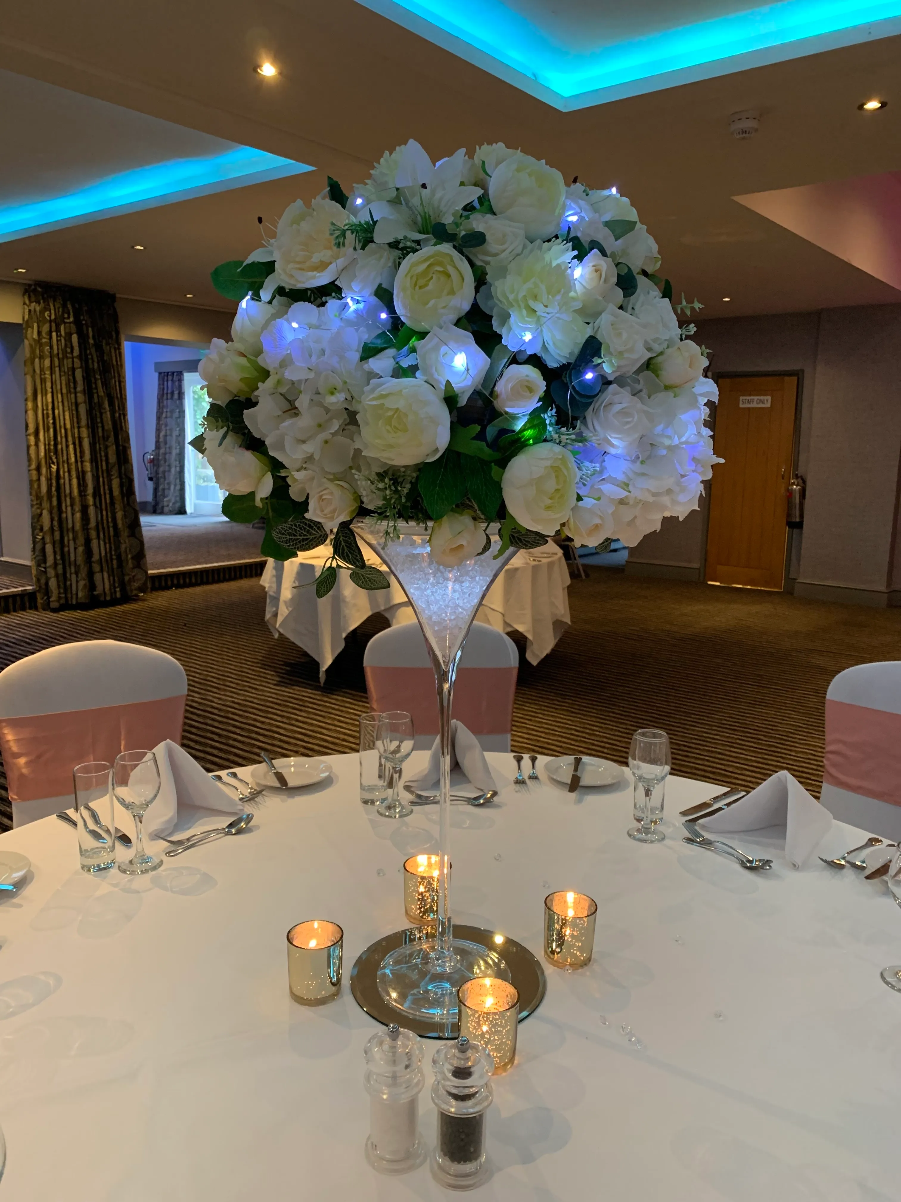 50cm Tall Martini Vase Hire