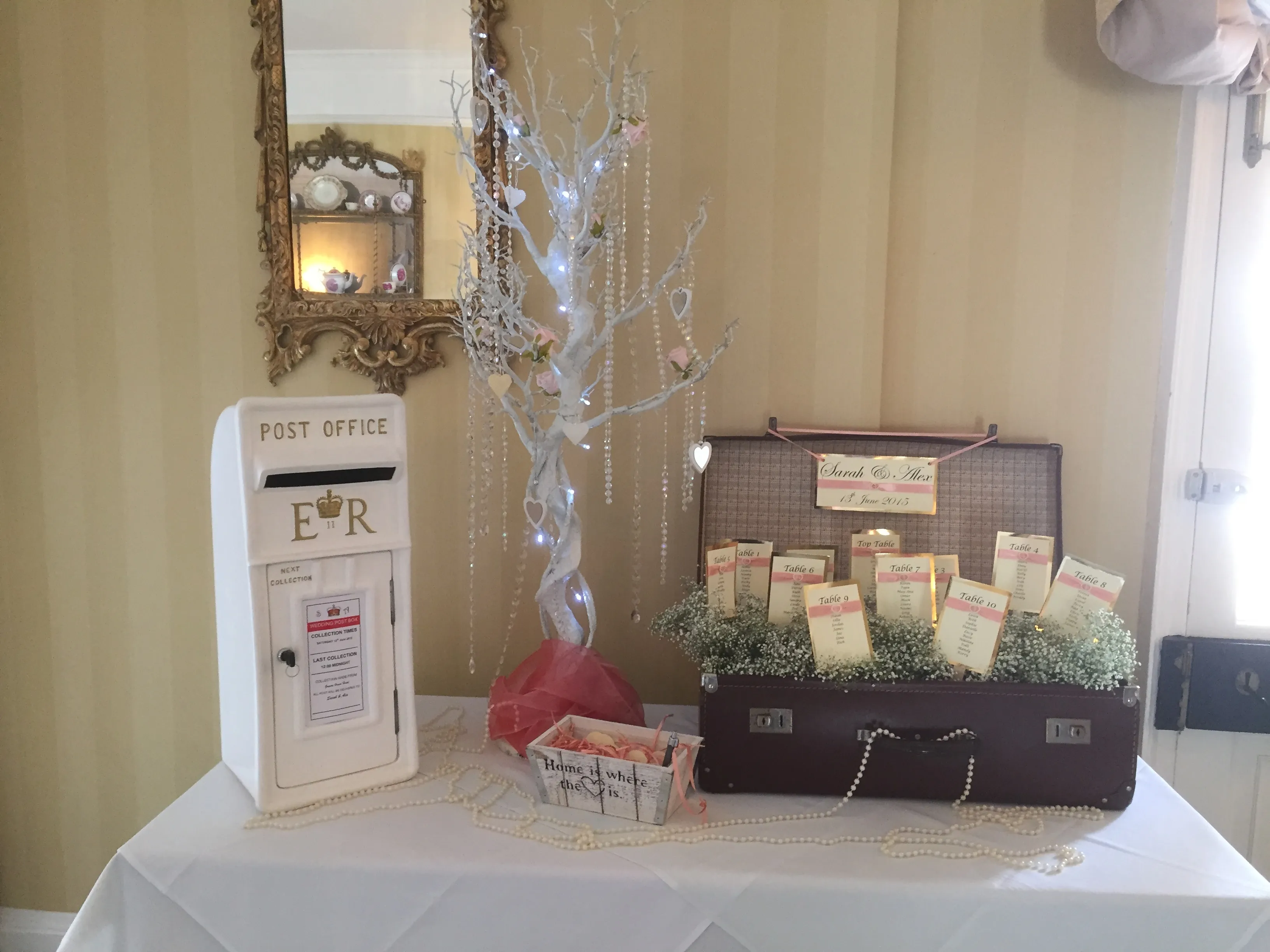 Traditional Royal Mail Wedding Post Box - White