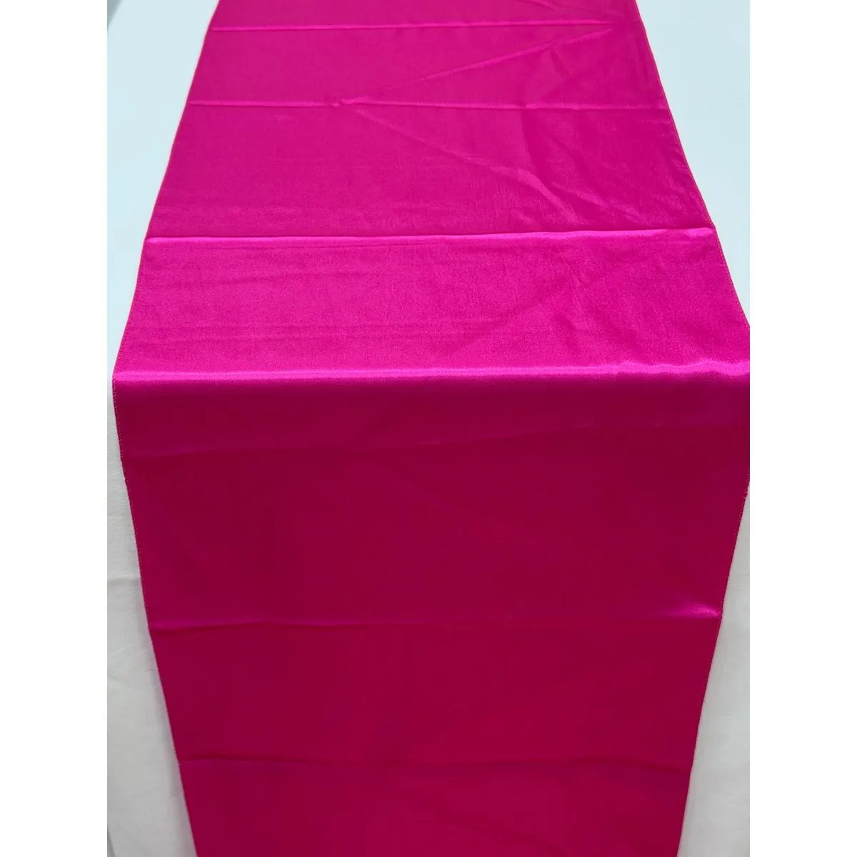 Hot Pink Satin Table Runner Hire