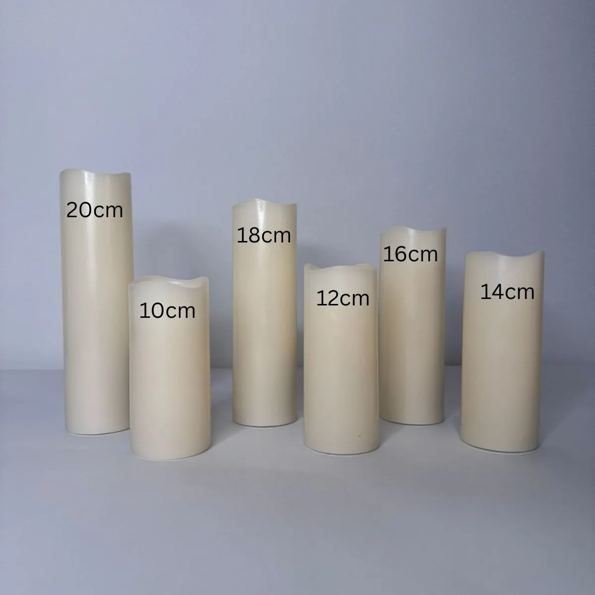 LED Fameless Ivory Battery Candles