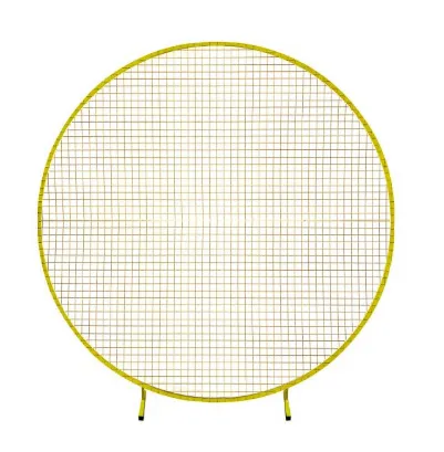 Round Gold Metal Mesh Backdrop Hoop Arch