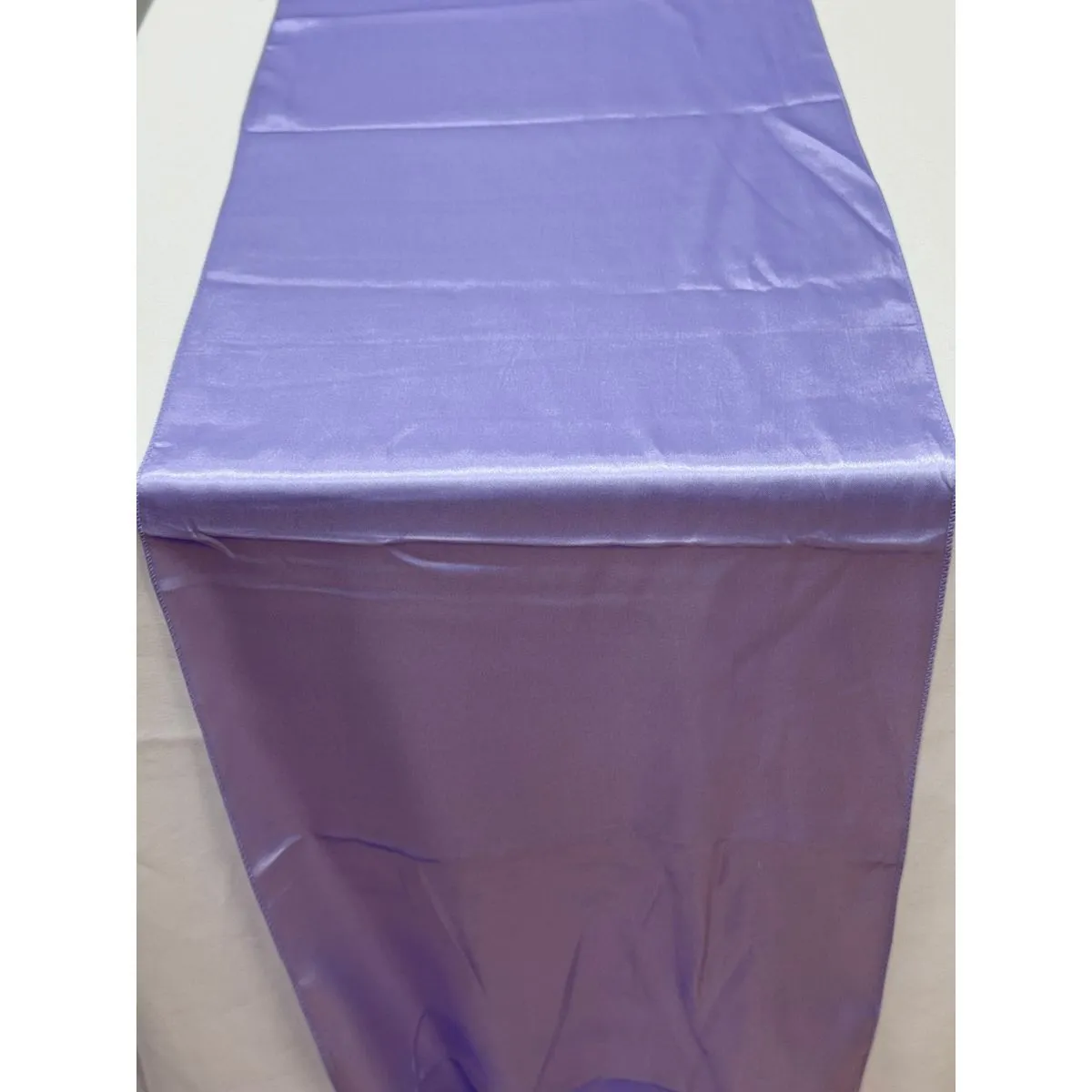 Pale Lilac Satin Table Runner Hire