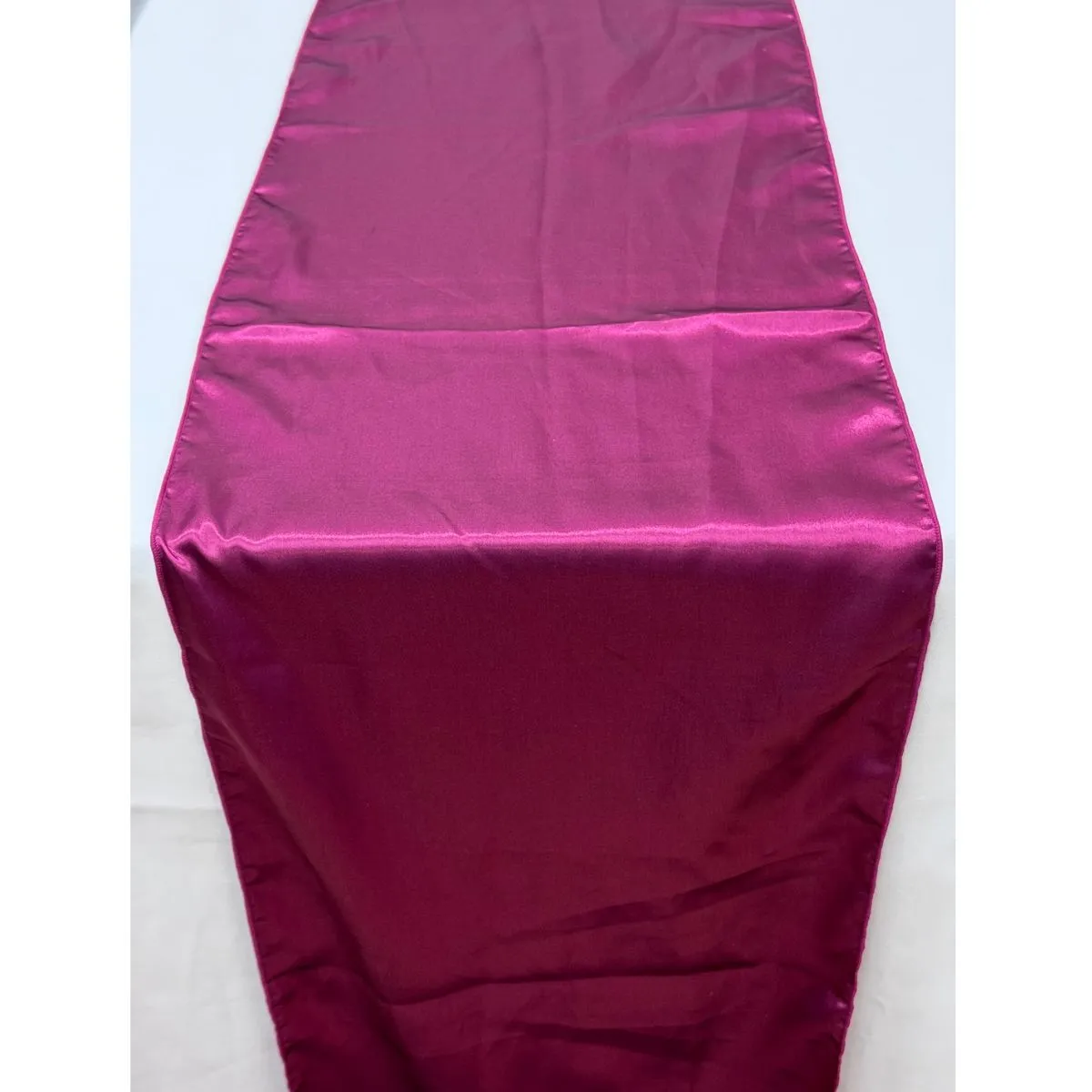 Wine Red Satin Table Runner Hire
