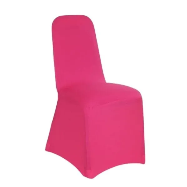Hot Pink Lycra Stretch Spandex Chair Cover Hire