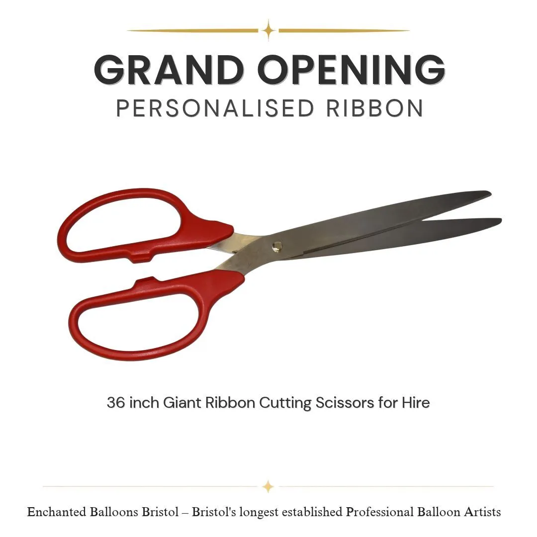 Ceremonial Ribbon Cutting Scissors Hire – 36 Inch