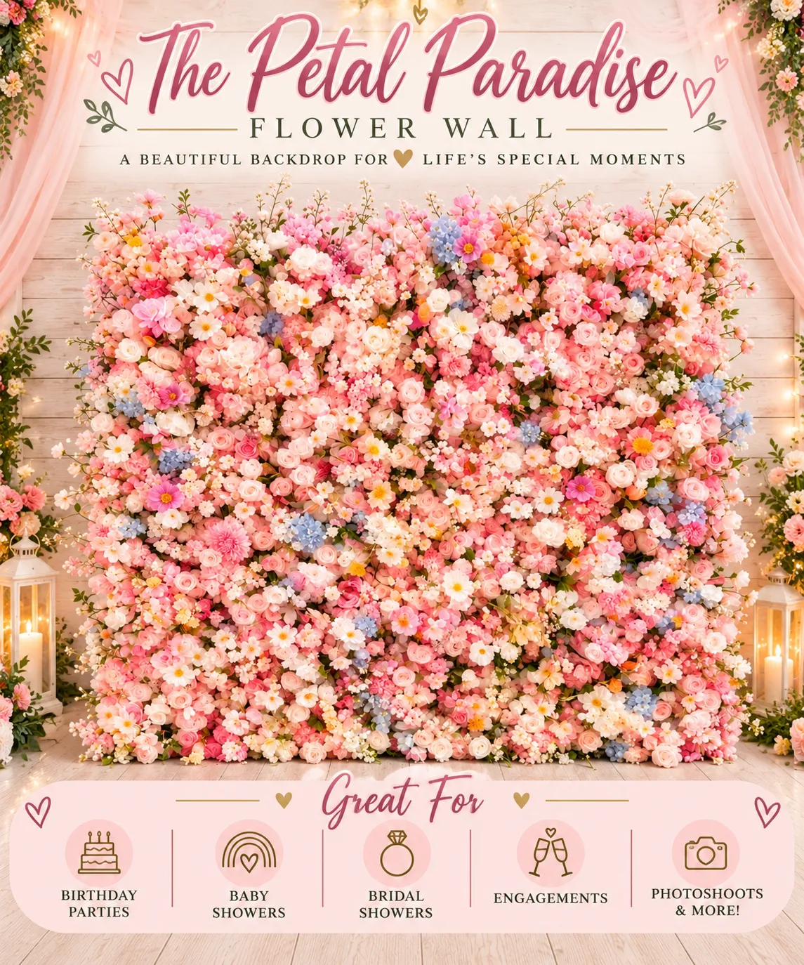 Flower Wall & Stand