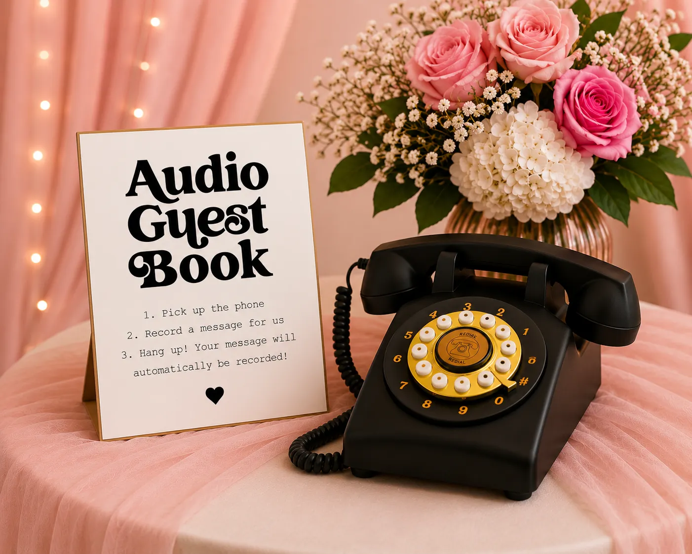 Audio Guest Book & Sign - Black
