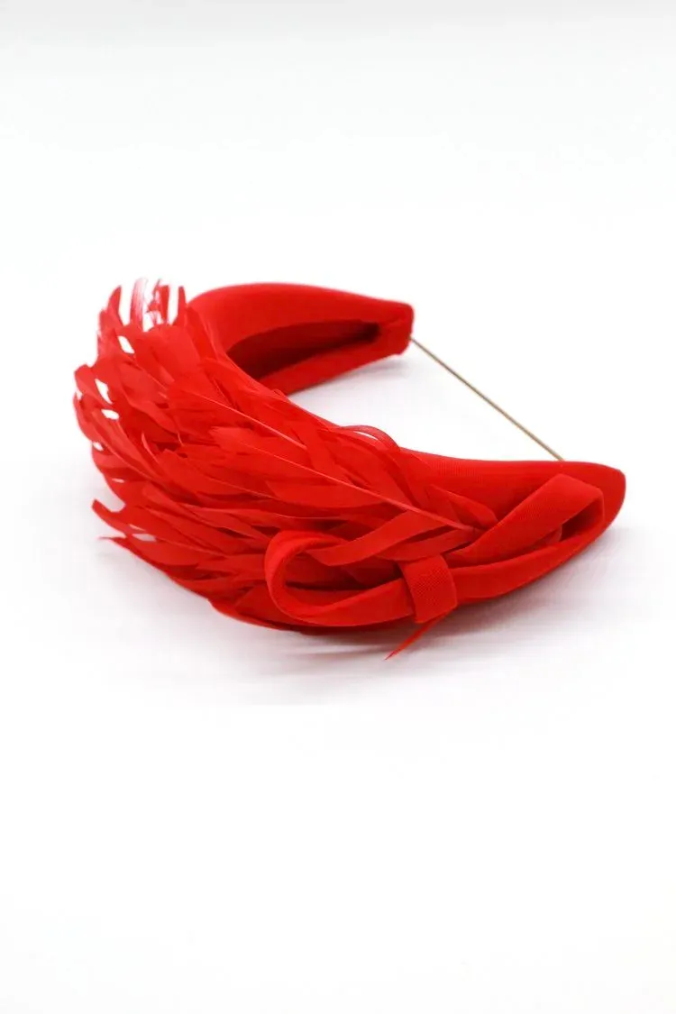 Red Feather Headband