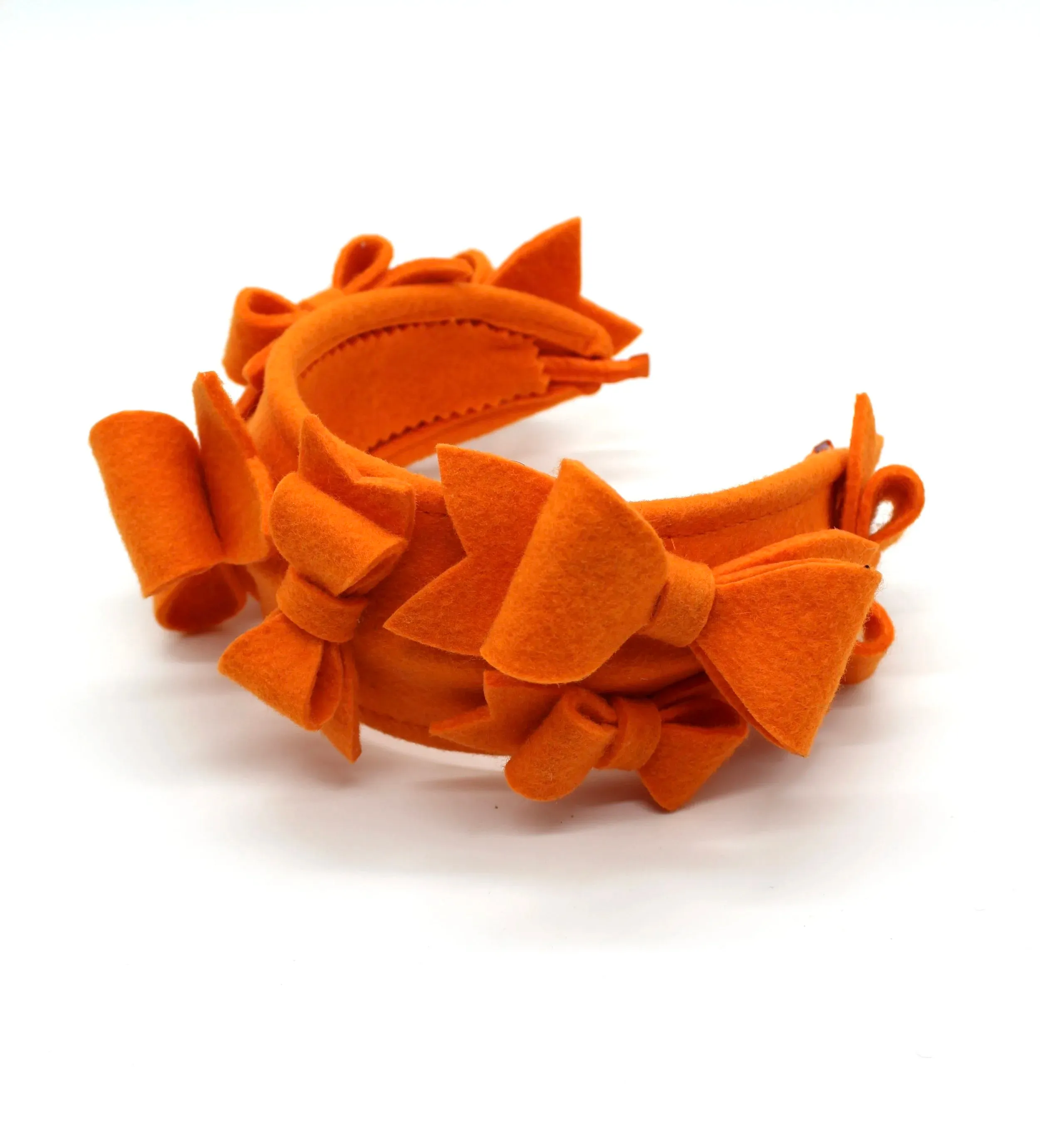 Bamboo Mini Bow Headband - Orange