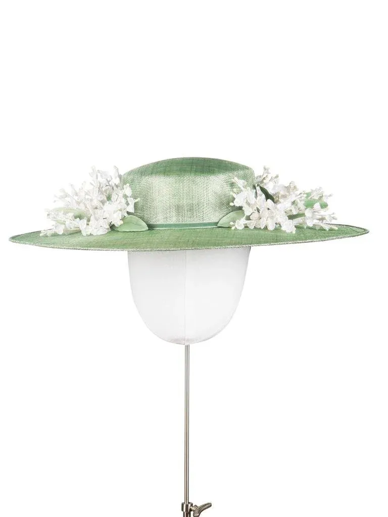 Sara - Sage green & white