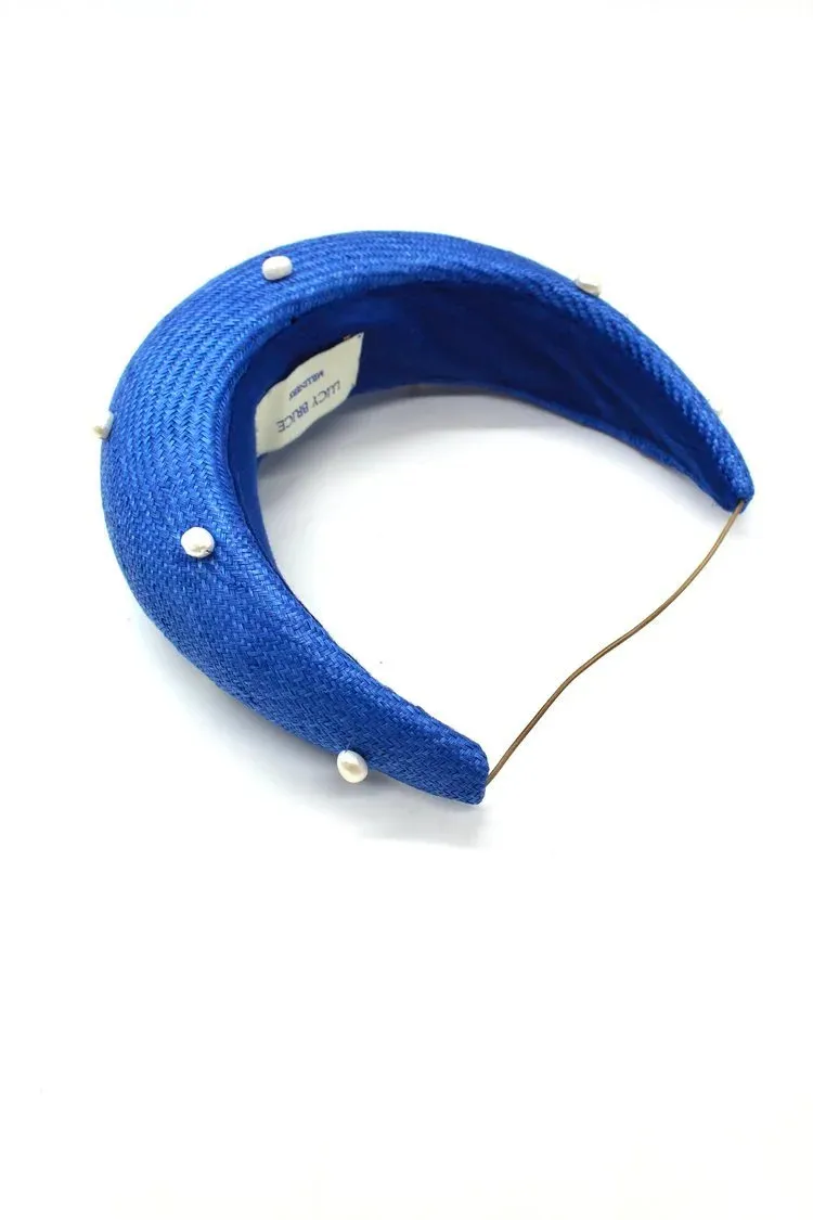 Blue Pearl Stud Headband