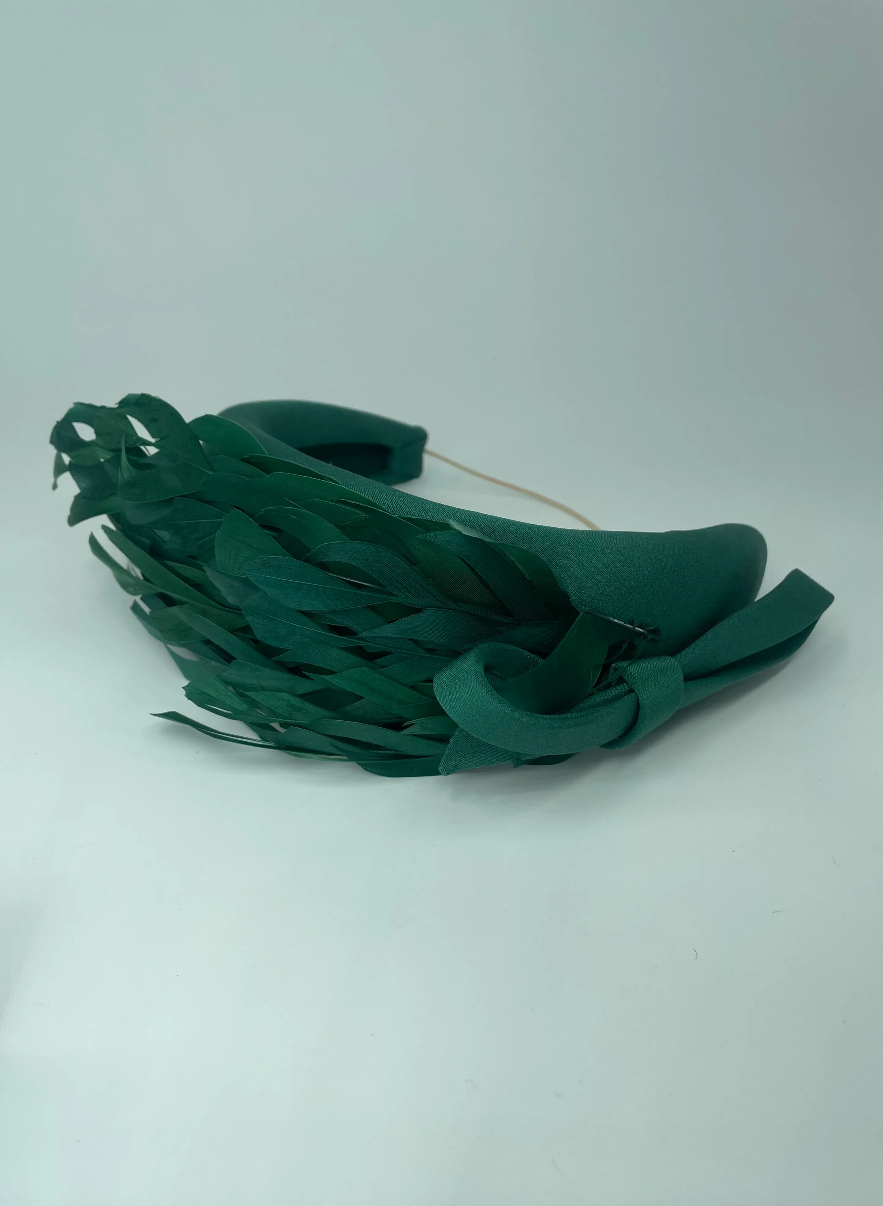 Green Feather Headband