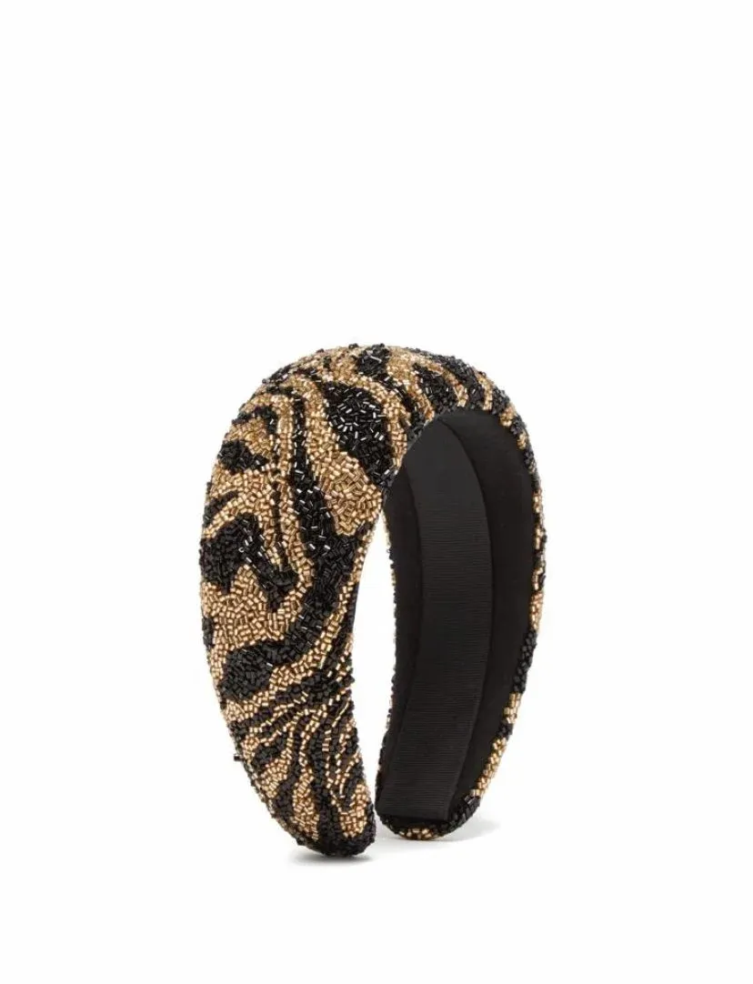 Sequin Headband - Gold and black