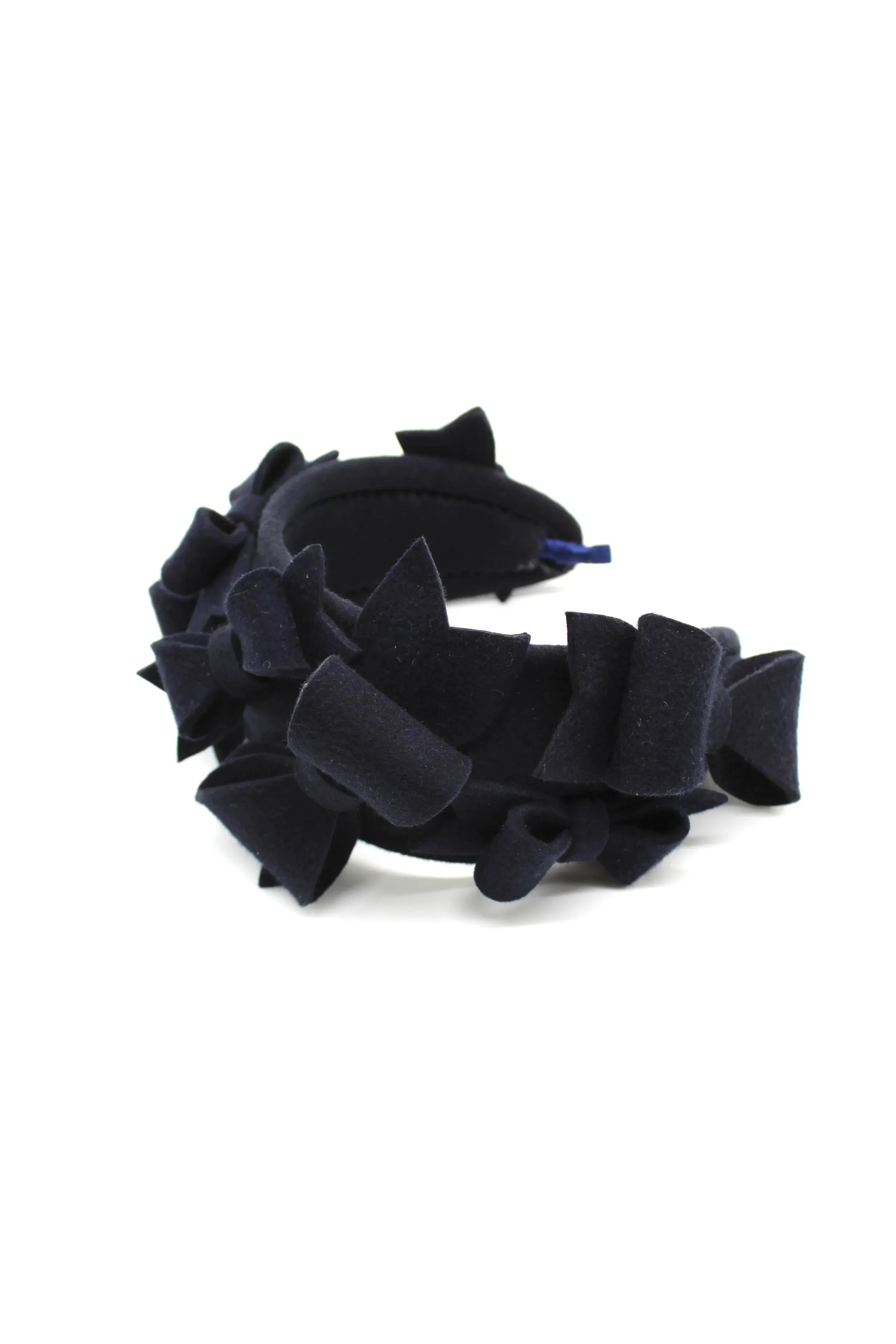 Bamboo Mini Bow Headband - Navy