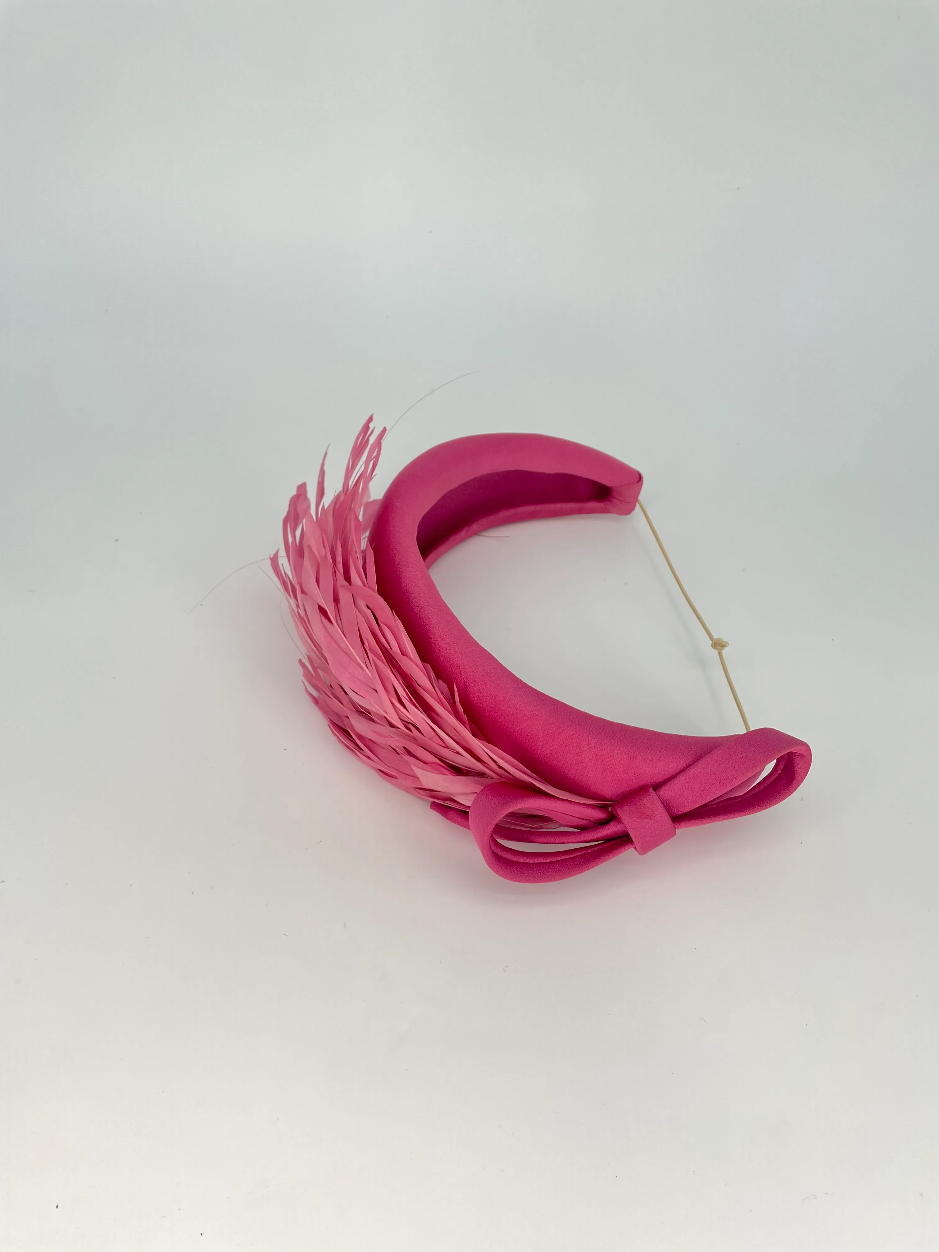 Rose Pink Feather Headband