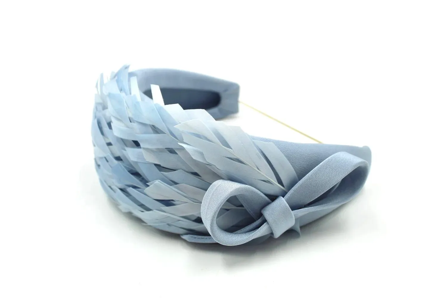 Pale Blue Feather Headband