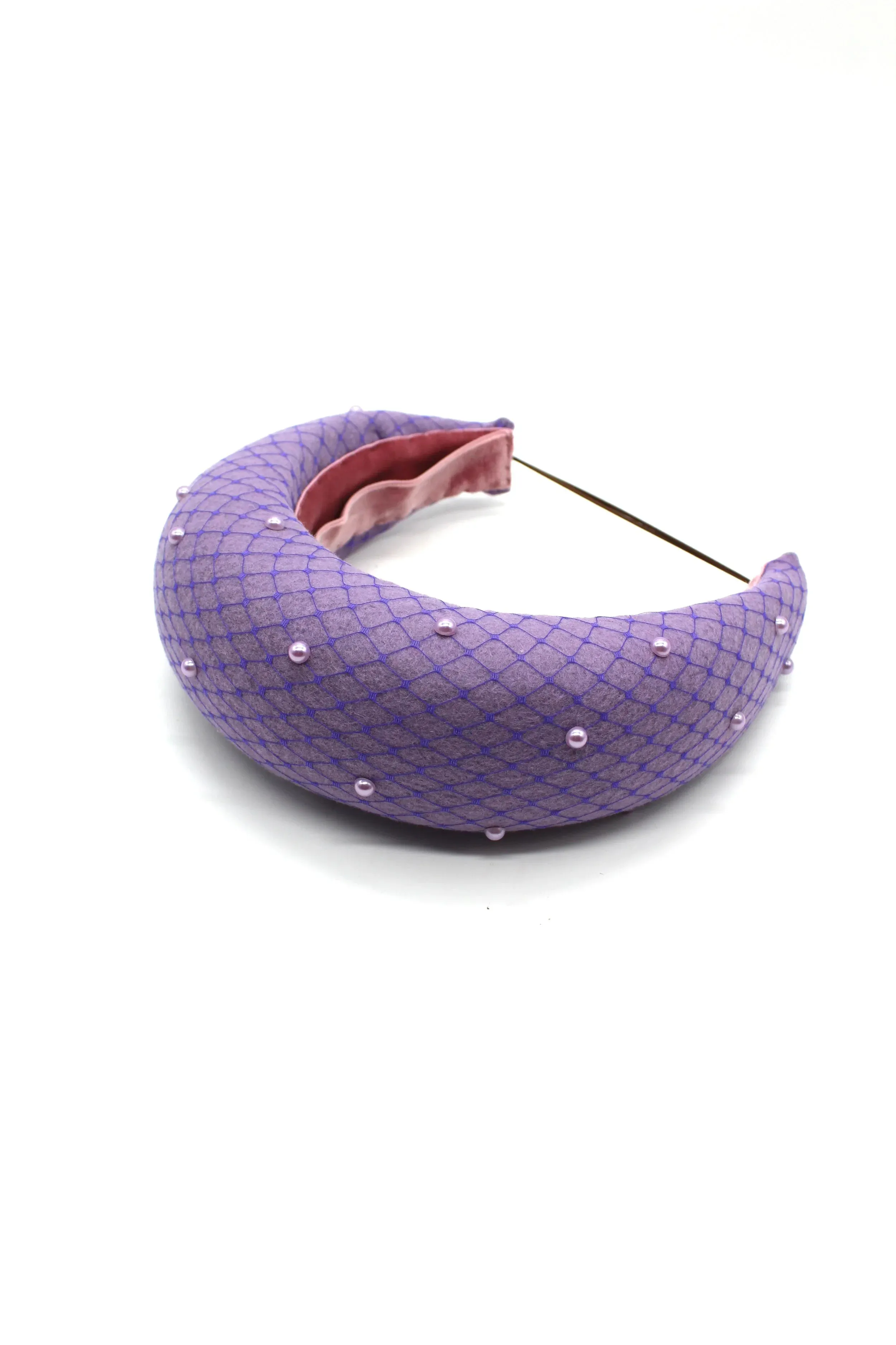 Pearl Felt Headband - Lilac