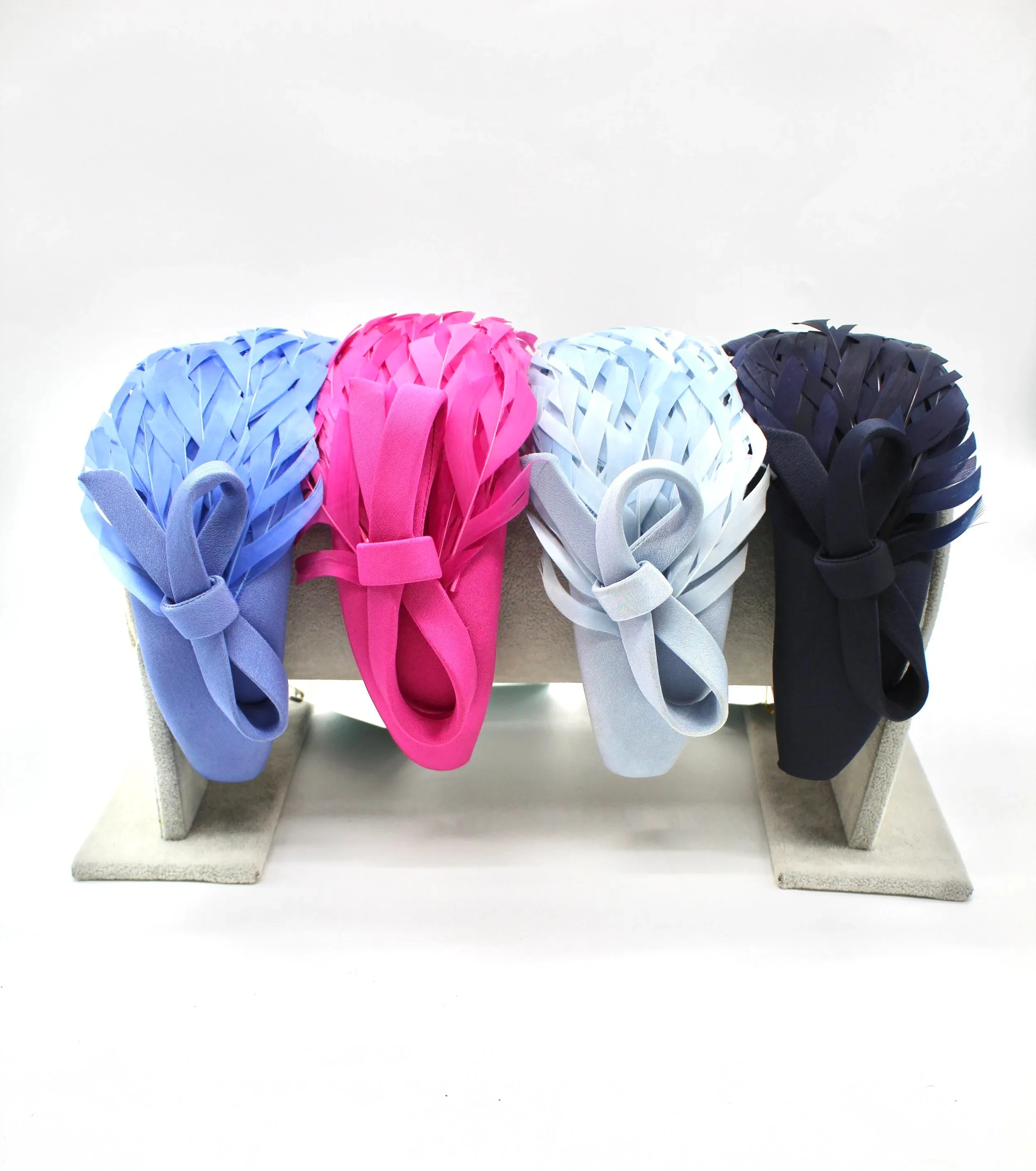 Navy Feather Headband