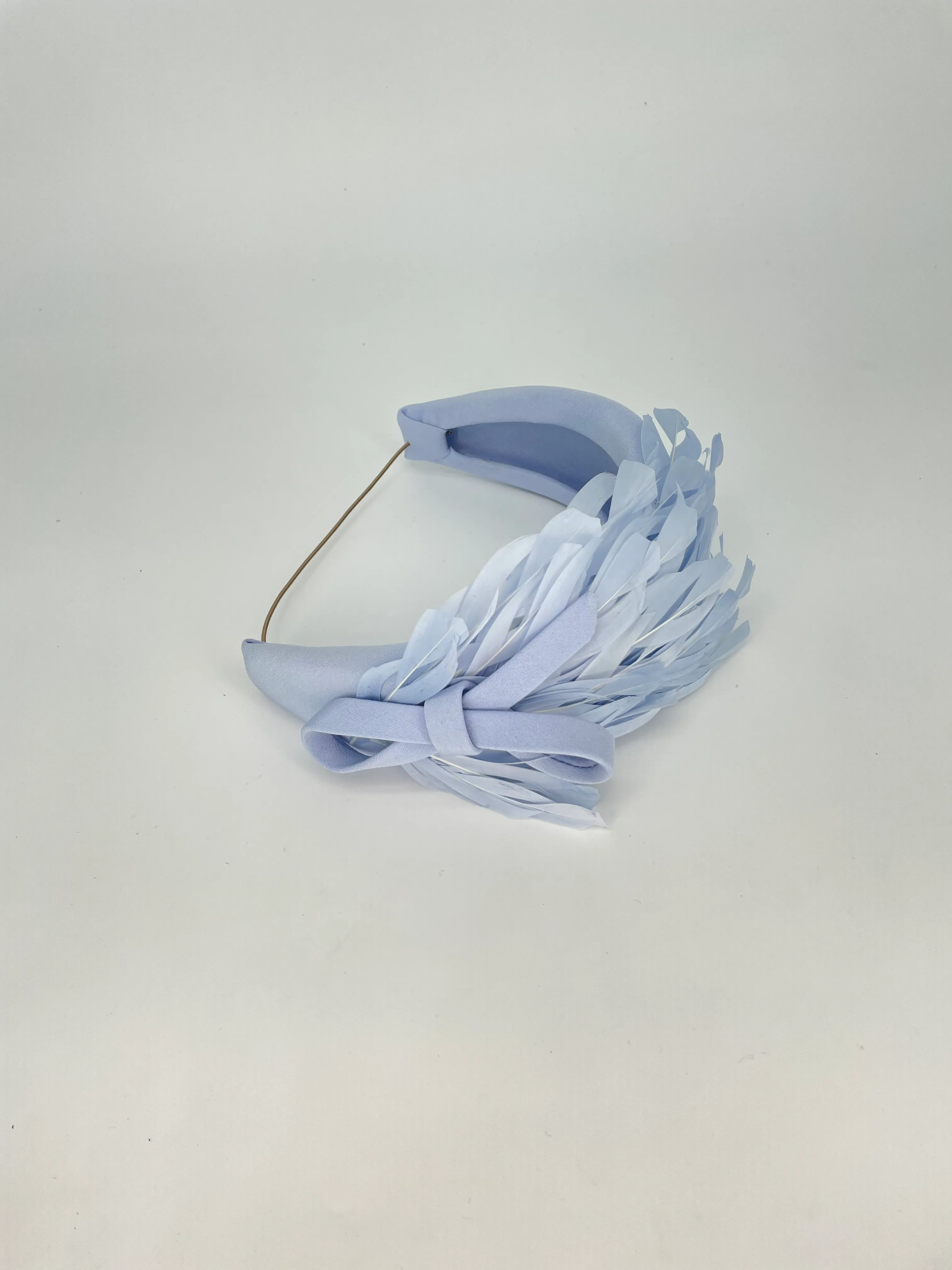Blue Feather Headband