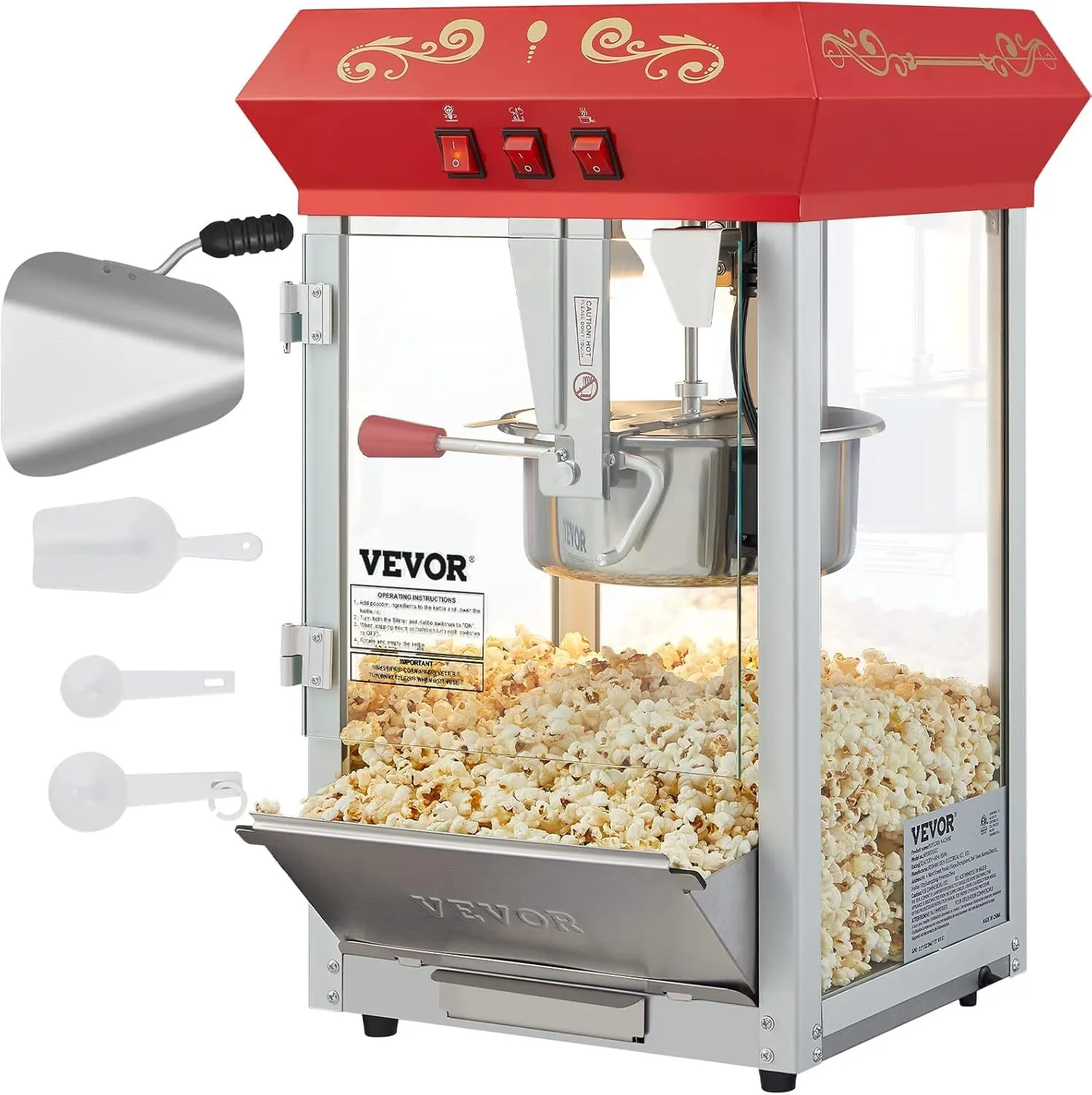8oz Small Tabletop Popcorn Machine