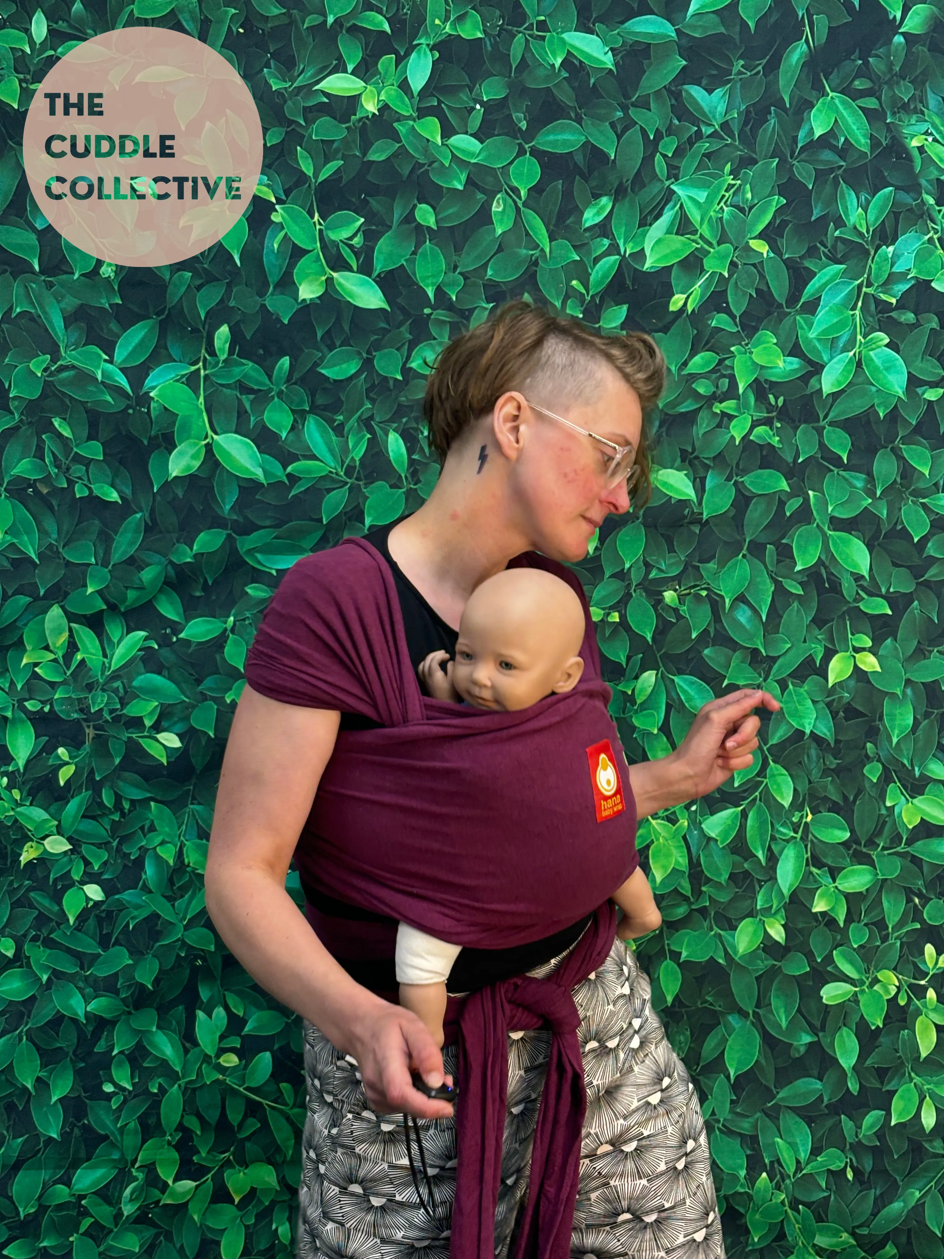 Hana - 2 Way Stretchy Wrap - Plum