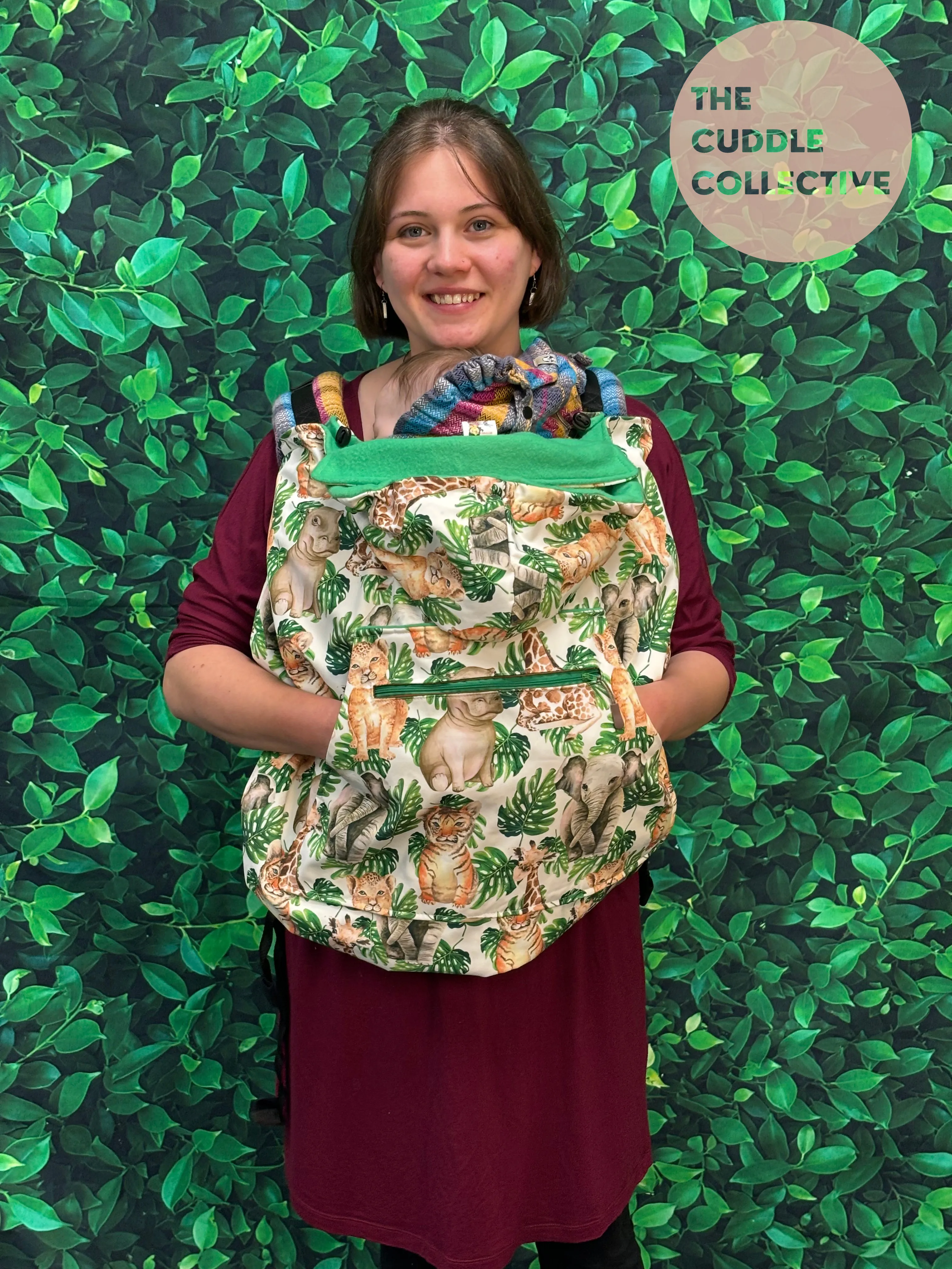 Annie's Accessories -  HugMe Babywearing Cover - Lions/Hippos/Tigers/Giraffes