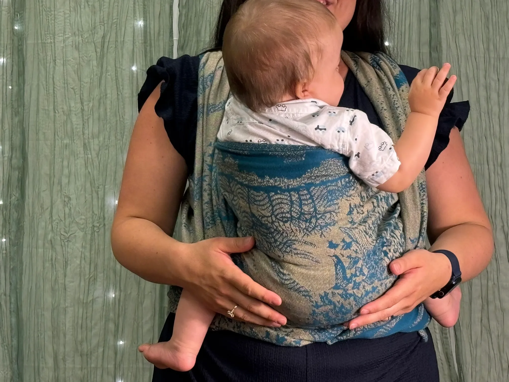 Firespiral Murmuration Halcyon Chryso - Woven wrap size 7